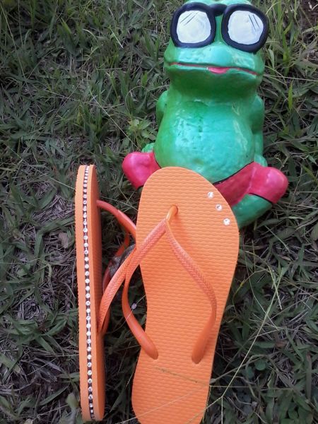 Chinelo personalizado Laranja