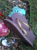 Chinelo personalizado Marrom